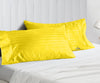 LUXURY YELLOW STRIPE PILLOWCASES