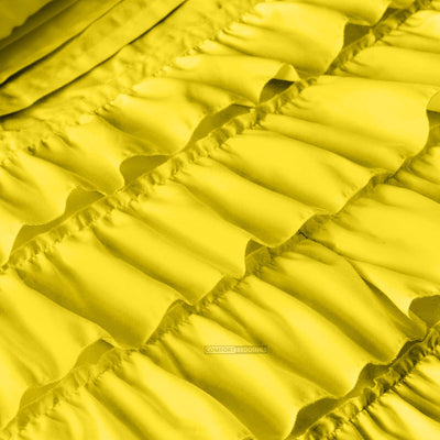 Yellow Ruffle Duvet Covers