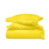 Yellow Trimmed Ruffle Duvet Covers