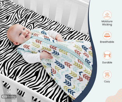 Zebra Print Fitted Crib Sheet