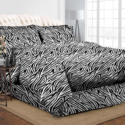 Zebra Print Bedding in a Bag Set