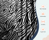 Luxury Zebra Print Flat Sheets 100% Egyptian Cotton