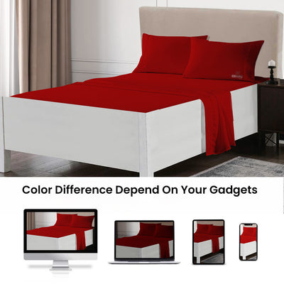 Blood Red Waterbed Sheet Set