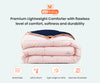 Luxury Blush and Navy Blue Reversible Comforter