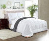 Luxury Dark Grey and White Reversible Comforter