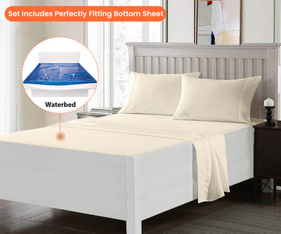 Ivory waterbed sheets