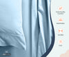 Luxury Light Blue Fitted Sheets Set