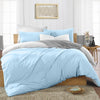 Light Blue Reversible Duvet Cover