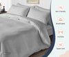 Light Grey Striped Duvet Cover Set