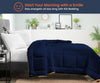 Luxury Navy Blue and Ivory Reversible Comforter