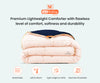 Luxury Navy Blue and Peach Reversible Comforter