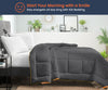 Luxury Peach and Dark Grey Reversible Comforter