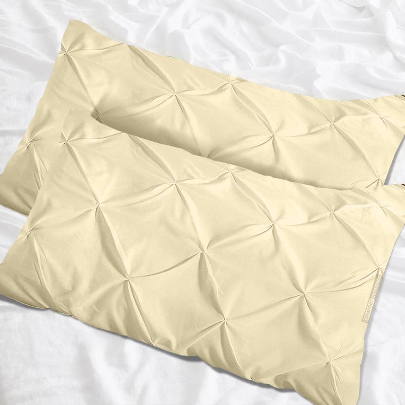 Ivory Pinch Pillow Cases