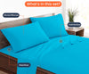 Turquoise Blue Waterbed Sheet Set