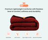 Buy White and Burgundy Reversible Comforter