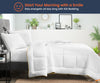 Luxury White and Plum Reversible Comforter